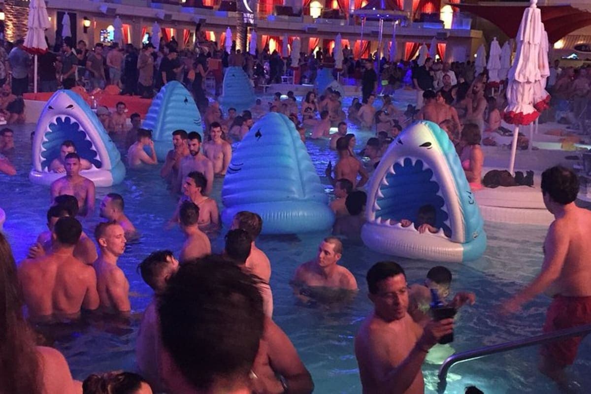 Encore Beach Club at Night
